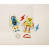 30 Stickers - EVA Foam - Robots - Glitter view 1