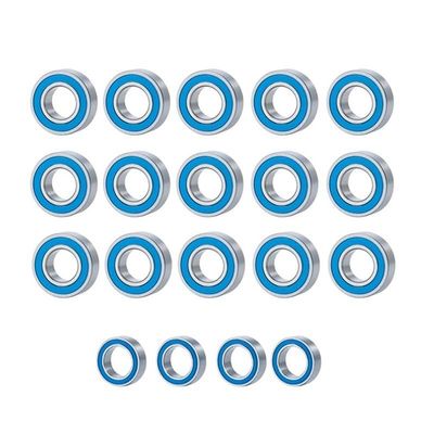 19 Pcs Complete Bearing Kit for Traxxas Slash Stampede Rustler Bandit 2WD 1/10 RC Car Spare Parts Upgrade Accessories ( Color : Burgundy )