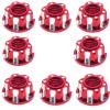 Alloy M4 RC RC Wheel Hex Nuts for 1/10 Crawler TRX4 TRX6 Axial SCX10 90046 AXI03007 Redcat D90 Slash 2WD MST Upgrades Part 8 Pcs/Set (Red) view 1
