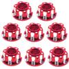 Alloy M4 RC RC Wheel Hex Nuts for 1/10 Crawler TRX4 TRX6 Axial SCX10 90046 AXI03007 Redcat D90 Slash 2WD MST Upgrades Part 8 Pcs/Set (Red) view 2