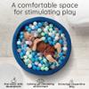 Fulton & Ivy Premium Baby and Toddler Ball Pit (35"x11.8") | Easy to Clean Memory Foam Ball Pit Made with Non-Toxic Materials | Durable Ball Pits for Toddlers 1-3 (Balls Not Included) view 2