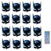 Unique Batman Super Hero Birthday Party Supplies Favor Bundle includes 16 Party PaperMasks with 1 Dinosaur Sticker Sheet view 1