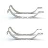4Pcs Steel Shock Absorber Leaf Springs Suspension for WPL D12 B14 B24 B16 B36 RC Truck Car Upgrade Parts Accessories ( Color : Plum ) view 1