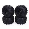 Greendhat 4PCS 125mm 1/10 Monster Truck Tire & Wheel Hex 12mm for Traxxas Tamiya Kyosho HPI HSP Savage XS TM Flux LRP ( Color view 1