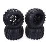 Greendhat 4PCS 125mm 1/10 Monster Truck Tire & Wheel Hex 12mm for Traxxas Tamiya Kyosho HPI HSP Savage XS TM Flux LRP ( Color view 2