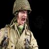 1/6 Scale Male Head Sculpt, European Male Soldier Expression Head Carved for 12inch Action Figure Body Doll Collection (Open Mouth Ver) view 3