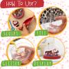 Kipipol Make Your Own Holiday Water Globe Kit  3X DIY Snow Globe Making Kit w/ 3 Figures, 10 Packs of Modeling Clay for Sculpting, Crafts for Girls Ages 4-6, Arts and Crafts for Kids Ages 4-6-8-12 view 3