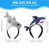 PACKOVE Shark Headband Plush Shark Hat Cute Animal Headwear Plush Animal Headband Shark Party Hats Shark Costume Headwear for Men Women view 2