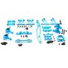 BAIJAC Metal Modification Accessory Kit Suspension Arms Steering Knuckle for Tamiya TT02 TT-02 1/10 RC Car Upgrade Parts view 1