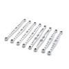 BAIJAC 8Pcs Metal Link Rod Pull Rod Linkage for HB Toys ZP1001 ZP1002 ZP1003 ZP1004 ZP 1001 1/10 RC Crawler Car Upgrade Parts (Color : Silver)