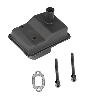 Metal Muffler for 23Cc 29Cc 30.5Cc 32.36Cc Engine for 1/5 HPI Baja 5B SS 5T 5SC Rofun Rovan King Motor Rc Car Toys Parts ( Color : Black )