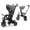 BABY JOY Tricycle, 5 in 1 Toddler Bike W/Removable Push Handle, Reversible Seat, EVA Wheel, Adjustable Canopy, Cup Holder & Storage, Ideal for Kids 1.5-5 Years Old, Tricycle for Toddler (Grey) view 1
