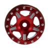 4Pcs Brass 1.0 Beadlock Wheel Rim Wheel Hub for 1/24 RC Crawler Car Axial SCX24 AXI90081 AXI00002 Upgrade Parts ( Color : Black ) view 3