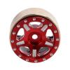 4Pcs Brass 1.0 Beadlock Wheel Rim Wheel Hub for 1/24 RC Crawler Car Axial SCX24 AXI90081 AXI00002 Upgrade Parts ( Color : Black ) view 4