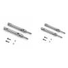 2Pcs Metal Stainless Steel Drive Shaft CVD for 1/10 Traxxas Slash Rustler Stampede VXL 4X4 / 2WD RC Car Parts (Color : Silver) view 2