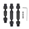 3Pcs Metal Drive Shaft CVD for WPL B16 B36 Q60 Q63 Q64 MN77 FY004 6WD 1/16 RC Car Upgrade Parts ( Color : Black ) view 1