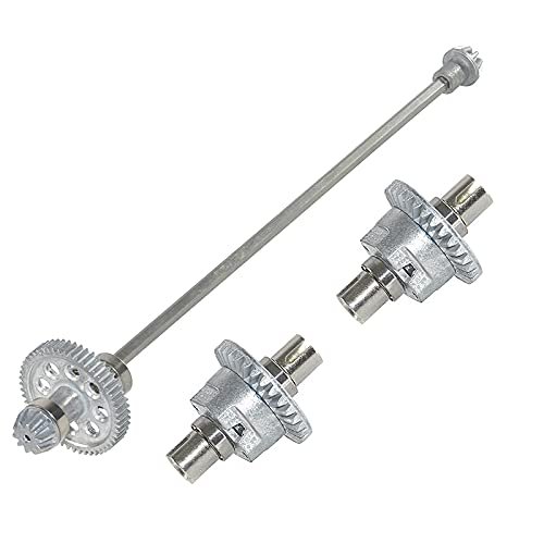 BAIJAC 3Pcs All Metal Differential Main Axie Drive Shaft Gears Set for Hosim XLH 9125 RC Car Upgrade Parts Accessories ( Color : Silver )