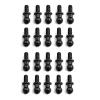 20Pcs Metal M3 Hex Ball Head Screws for Tamiya TT-01 TT-02 Sakura D4 D5 1/10 RC Drift Car Spare Parts Universal (Color : Black) view 1