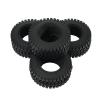 4PCS 75MM 1.55Inch Rubber Wheel Tires Tyre for RC Crawler Car Axial Yeti Jr 90069 D90 TF2 Tamiya CC01 LC70 MST JIMNY (Color : Black) view 3