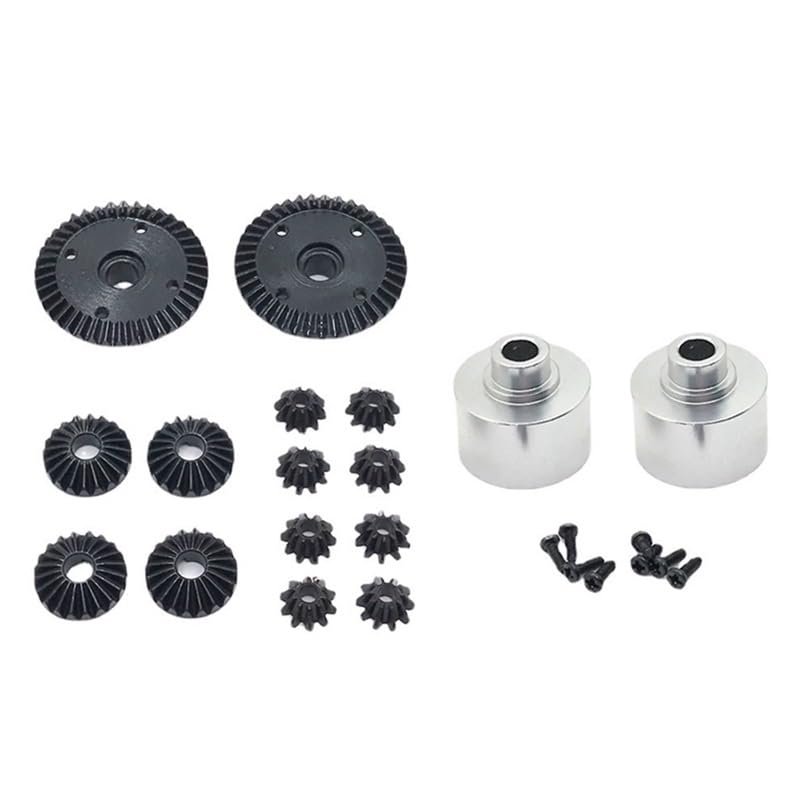 BAIJAC Steel Diff Gear Differential Gears and Metal Differential Shell for Wltoys 104001 1/10 RC Car Upgrade Parts Accessories ( Color : As Shown )