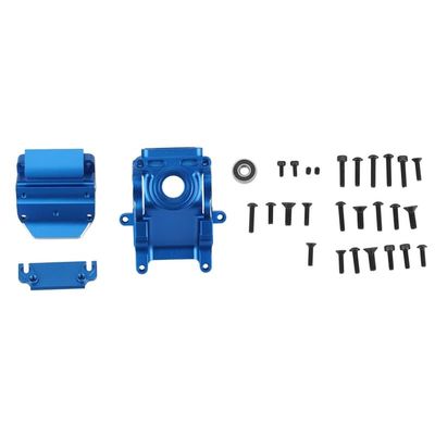 Metal Front Rear Gearbox Case Housing Set for Arrma 1/8 Kraton Outcast Senton Typhon Talion 1/7 Infraction RC Car ( Color : Blue )