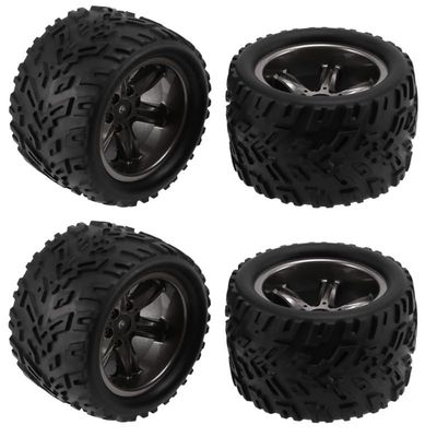 BAIJAC 4Pcs Tires Tyre Wheel for XINLEHONG 9125 9116 X9115 X9116 GPTOYS S911 S912 1/12 RC Car Spare Parts Accessories ( Color : As Shown )