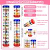 Leitee 3 Pieces Rainmaker Rain Stick for Baby Shaker Sensory Auditory Musical Instrument Rattle Tube Plastic Toy for Boys and Girls, 4 Inches, 8 Inches, 12 Inches, One Each Size view 2