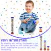 Leitee 3 Pieces Rainmaker Rain Stick for Baby Shaker Sensory Auditory Musical Instrument Rattle Tube Plastic Toy for Boys and Girls, 4 Inches, 8 Inches, 12 Inches, One Each Size view 4