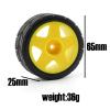 4PCS 12Mm Hex 65Mm Rubber Tire Wheel Tyre for Tamiya XV-01 TT-01 TT-02 LC Racing PTG-2 HPI WR8 HSP 1/10 RC Car ( Color : Black ) view 3