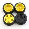 4PCS 12Mm Hex 65Mm Rubber Tire Wheel Tyre for Tamiya XV-01 TT-01 TT-02 LC Racing PTG-2 HPI WR8 HSP 1/10 RC Car ( Color : Black ) view 4