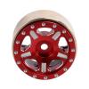 4Pcs Brass 1.0 Beadlock Wheel Rim Wheel Hub for 1/24 RC Crawler Car Axial SCX24 AXI90081 AXI00002 Upgrade Parts (Color : Red) view 4