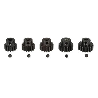 5Pcs 8195 5Mm M1 13T 14T 15T 16T 17T Pinion Motor Gear for Zd Racing 9116/V3 9020-V3 9021-V3 9203 1/8 Rc Car Parts ( Color : Black )