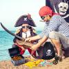 Sratte 116 Pcs Pirate Treasure Toys, Treasure Box with Coins Jewels Gems and Map Compass Telescope for Boy Girl Christmas Gifts Halloween Cosplay Props Pirate Theme Party Decoration Favors view 4