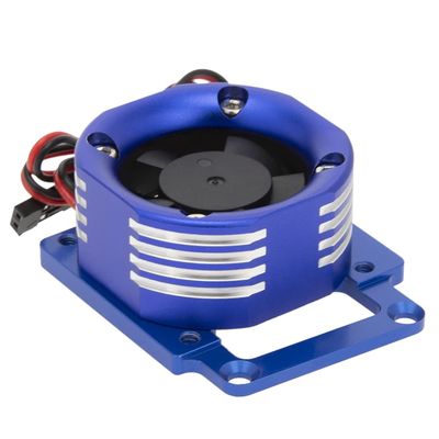 DKKY RC Motor Cooling Fan Heatsink 21000 RPM for Traxxas 1/8 4WD Sledge Motor with LED Light, Blue