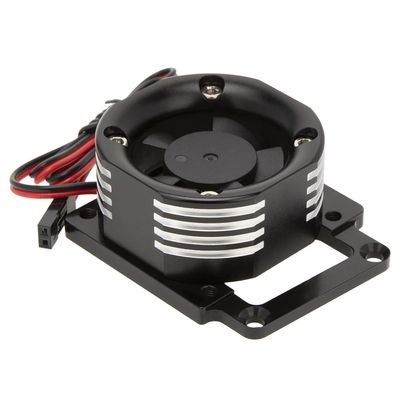DKKY RC Motor Cooling Fan Heatsink 21000 RPM for Traxxas 1/8 4WD Sledge Motor with LED Light, Black