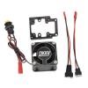 DKKY Sledge 1/8 RC Car 4028 Motor Cooling Fan Heatsink with 21000 RPM for Traxxas Sledge 1/8 Scale 4WD Monster Trcuck, Black view 4