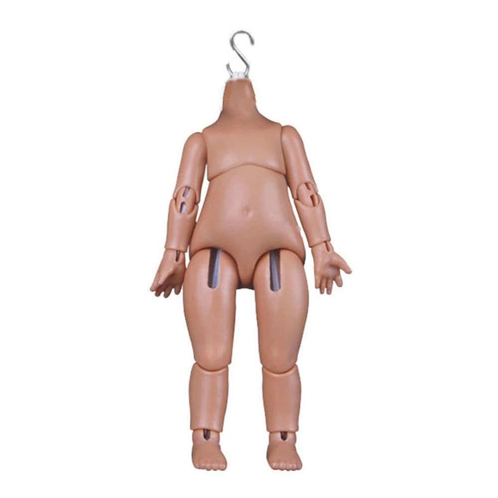 XiDonDon Action Figure Doll Body Suitable for GSC, STO, 1/12 BJD Doll Head Replacement Body Doll Accessories (Caramel)