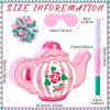 Lewtemi Tea Pot Piata for Birthday Party Colorful Piata with Stick, Blindfold, Confetti for Adults Birthday Baby Shower Party Supplies(Tea Pot) view 3