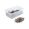 hand2mind-862 Play Money Plastic Coins with Plastic Storage Bin (Pack of 768) & 840A Assorted Plastic Realistic Coins, Set of 96 view 2