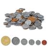 hand2mind-862 Play Money Plastic Coins with Plastic Storage Bin (Pack of 768) & 840A Assorted Plastic Realistic Coins, Set of 96 view 3