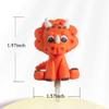 3 Pcs Baby Dinosaur Cake Toppers Miniature Dinosaur Cupcake Inserts for Baby Shower Boys Girls Forest Animals Theme Birthday Party Decor view 4