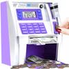 Fishboy ATM Piggy Bank for Kids with Power-Off Memory and Debit Card for Real Money, Onekey Shutdown, Coin Recognition, Target Setting, Bill Feeder, Balance Calculator, Electronic Savings Machine Box view 1