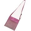 Kids Beach Toys Mesh Bag, Mesh Beach Tote Foldable Storage Beach Storage Bag Swimming Mesh Bag Laundry Tote Backpack Grocery Storage Beach Toys Keep Away from Sand and Water (Pink) view 3
