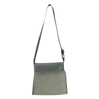 Kids Beach Toys Mesh Bag, Mesh Beach Tote Foldable Storage Beach Storage Bag Swimming Mesh Bag Laundry Tote Backpack Grocery Storage Beach Toys Keep Away from Sand and Water (Gray)