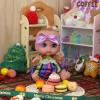 Beem Jun 6" Cute Small Baby Doll Newborn Baby All Vinyl Reborn Baby Dolls for Girls Swivel Mini Dolls 16 cm Crying Baby DIY Toys for Ages 3+(Purple) view 3