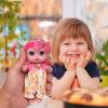 Beem Jun 6" Cute Small Baby Doll Newborn Baby All Vinyl Reborn Baby Dolls for Girls Swivel Mini Dolls 16 cm Crying Baby DIY Toys for Ages 3+(Pink) view 4