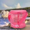 DOITOOL Boys and Girls Capacity Mesh Beach Bag for Toys and Shells Lightweight and Portable Sand Storage for Outdoor Fun and Beach Trips view 2