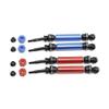 2Pcs Metal Rear Drive Shaft CVD for 1/10 Traxxas Slash Rustler Stampede Hoss VXL 4X4 2WD RC Car Upgrade Parts ( Color : Blue ) view 2