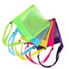 5pcs Kids Beach Toys Mesh Bag, Foldable Storage Beach Storage Bag Swimming Mesh Bag Laundry Tote Backpack Grocery Storage Beach Toys Keep Away from Sand and Water (Purple,Rose Red,Yellow,Blue,Green) view 4