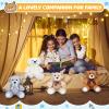 Aoriher 28 Pcs 13.7'' Christmas Bears Bulk Stuffed Animals Plush Toys with Ribbon Bow Cute Bear Dolls Xmas Toys for Birthday Wedding Home Party Favors Decorations view 3